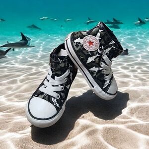 Converse Chuck Taylor Toddler/ Baby Shark Print High-Top Sneakers -